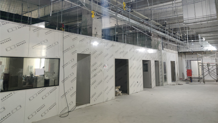 潔凈車(chē)間墻體圍護(hù)施工